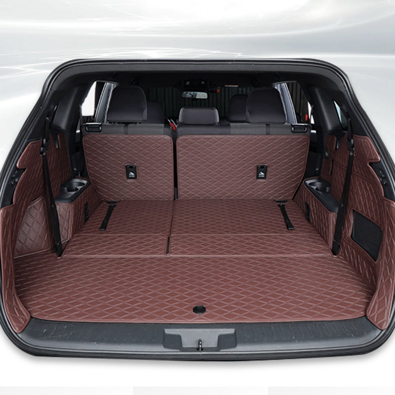 All-Weather Waterproof Trunk Mat, Pet Mat, Cargo Mat for Three-Row Vehicles