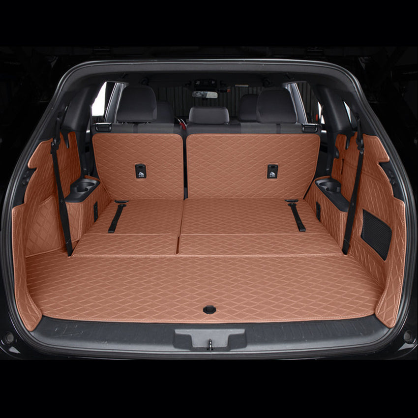 All-Weather Waterproof Trunk Mat, Pet Mat, Cargo Mat for Three-Row Vehicles