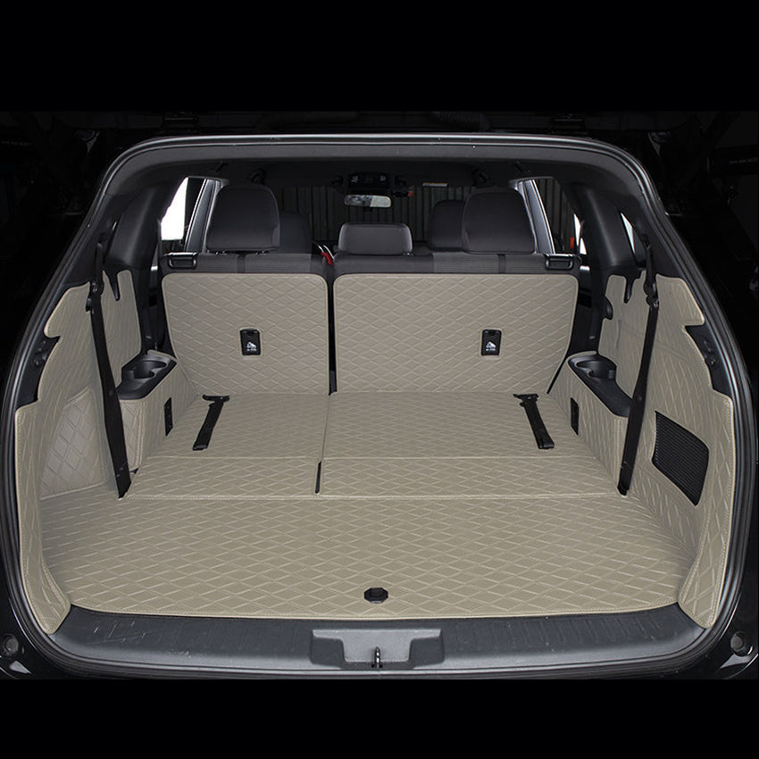 All-Weather Waterproof Trunk Mat, Pet Mat, Cargo Mat for Three-Row Vehicles