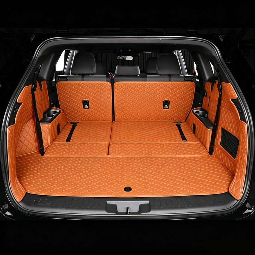All-Weather Waterproof Trunk Mat, Pet Mat, Cargo Mat for Three-Row Vehicles