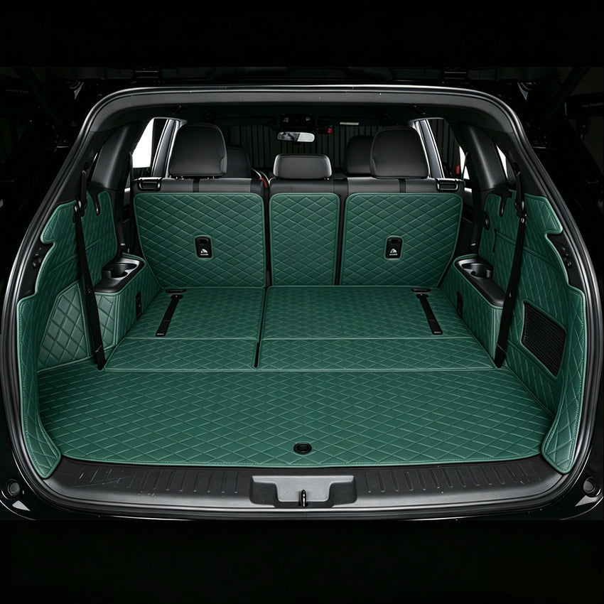 All-Weather Waterproof Trunk Mat, Pet Mat, Cargo Mat for Three-Row Vehicles