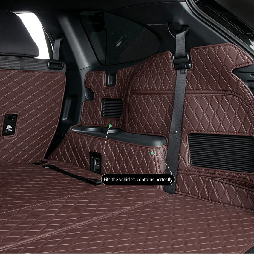All-Weather Waterproof Trunk Mat, Pet Mat, Cargo Mat for Three-Row Vehicles