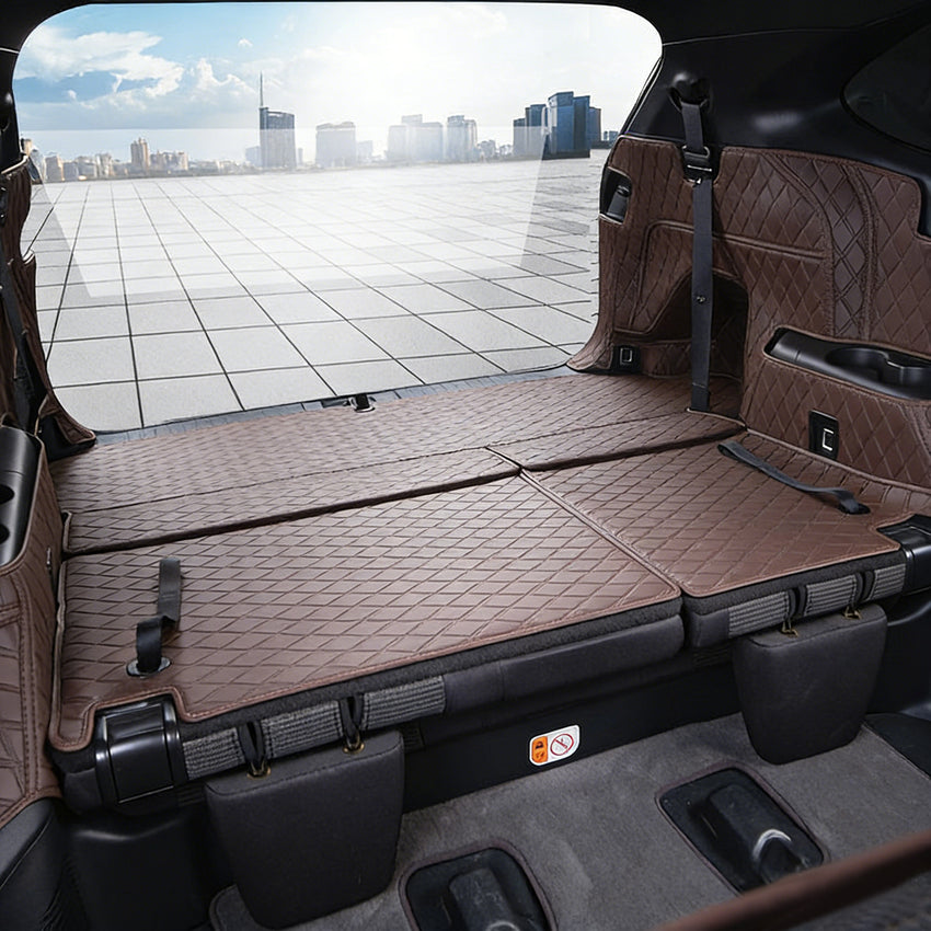 All-Weather Waterproof Trunk Mat, Pet Mat, Cargo Mat for Three-Row Vehicles