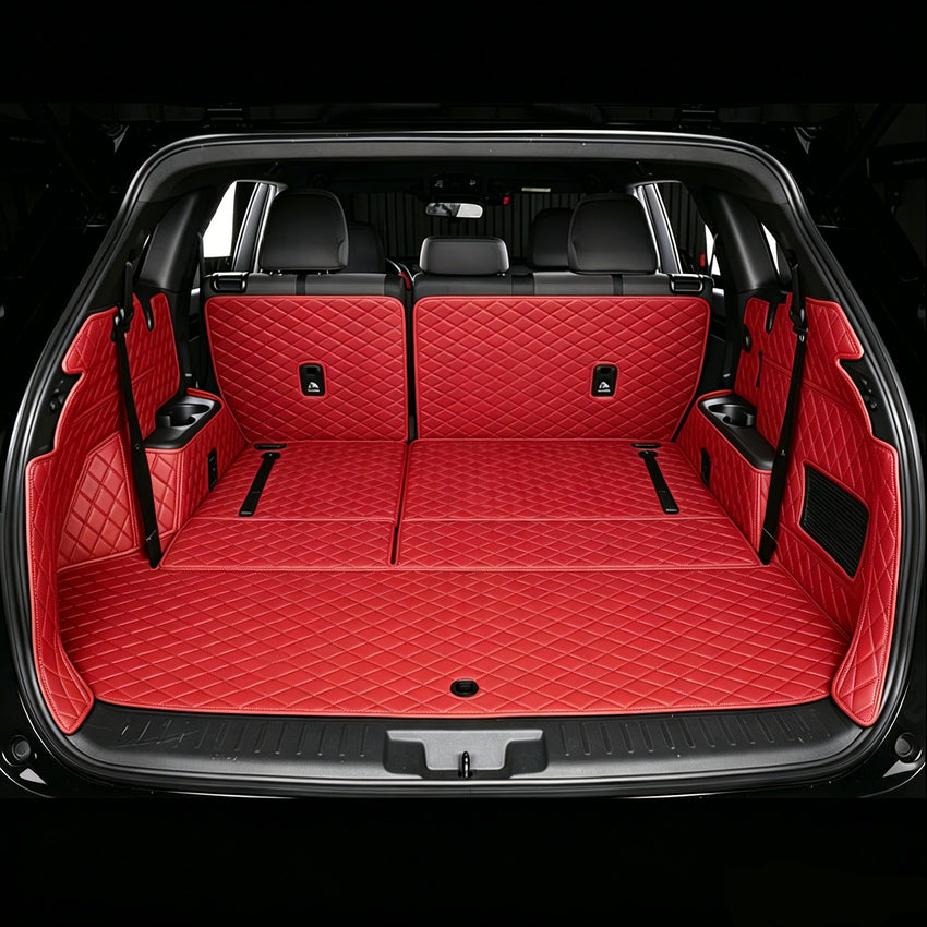 All-Weather Waterproof Trunk Mat, Pet Mat, Cargo Mat for Three-Row Vehicles