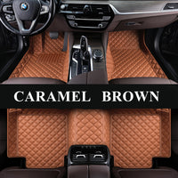 Luxury Diamond Stitching Custom Luxury Car Floor Mats Vehicle Liner Weathertech Mats