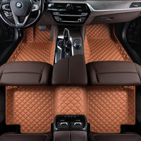 Luxury Diamond Stitching Custom Luxury Car Floor Mats Vehicle Liner Weathertech Mats