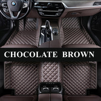 Luxury Diamond Stitching Custom Luxury Car Floor Mats Vehicle Liner Weathertech Mats