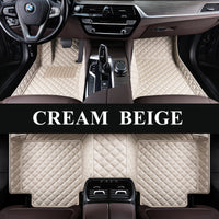 Luxury Diamond Stitching Custom Luxury Car Floor Mats Vehicle Liner Weathertech Mats