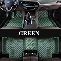 Luxury Diamond Stitching Custom Luxury Car Floor Mats Vehicle Liner Weathertech Mats