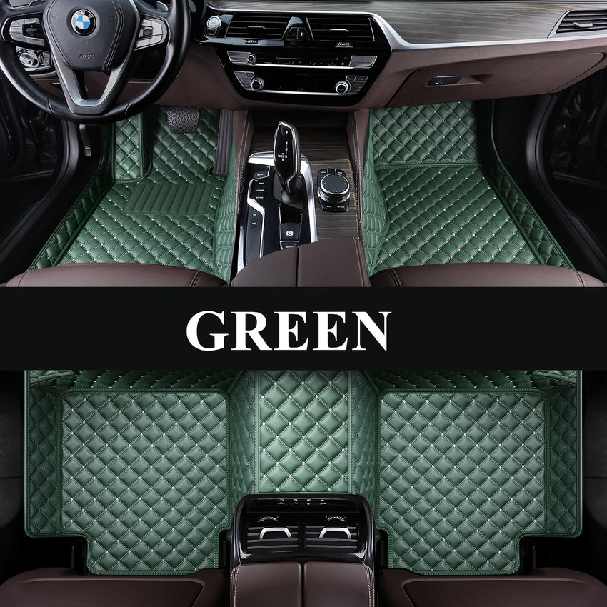 Luxury Diamond Stitching Custom Luxury Car Floor Mats Vehicle Liner Weathertech Mats