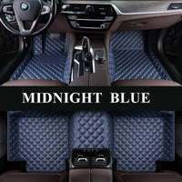 Luxury Diamond Stitching Custom Luxury Car Floor Mats Vehicle Liner Weathertech Mats