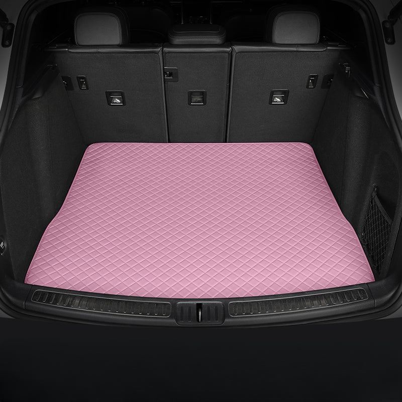 Luxury Diamond Stitching Custom Luxury Car Trunk Mat Vehicle Liners (Trunk Floor)