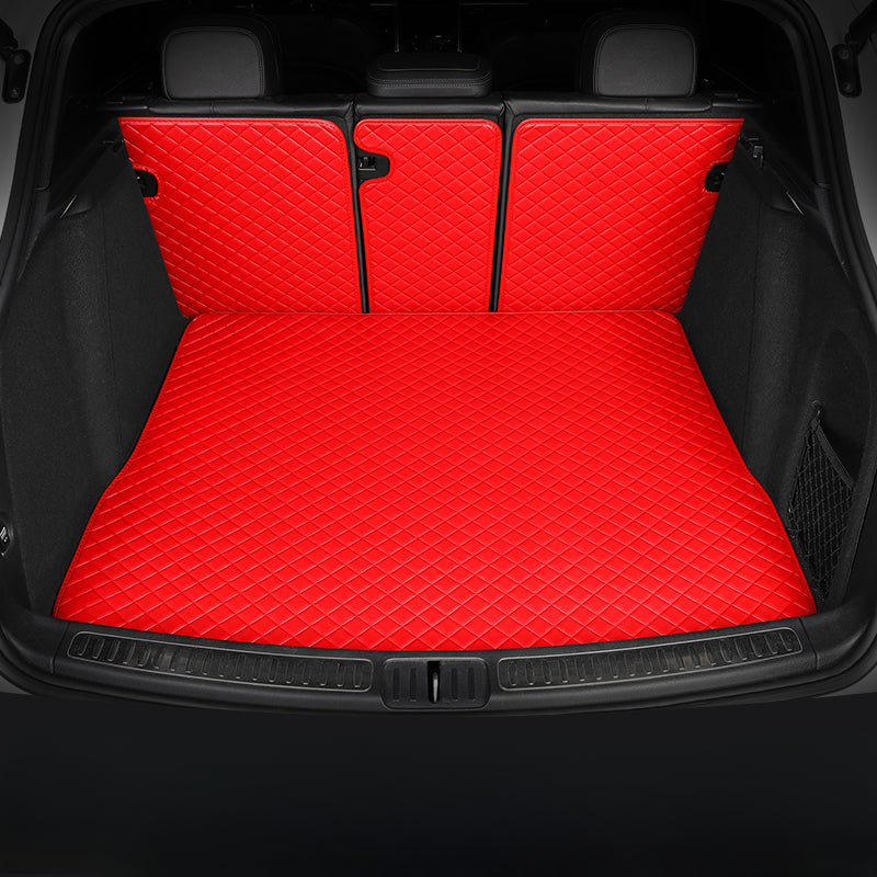 Luxury Diamond Stitching Custom Luxury Car Trunk Mat Vehicle Liners (Semi-Wraparound)