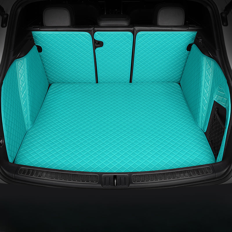 Luxury Diamond Stitching Custom Luxury Car Trunk Mat Vehicle Liners (Wraparound)