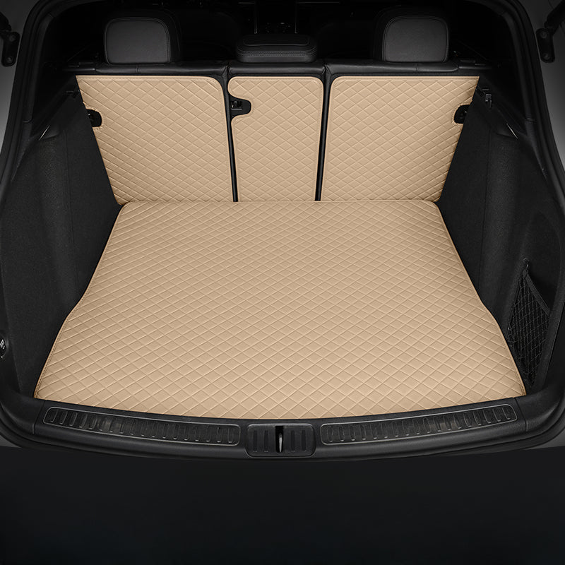 Luxury Diamond Stitching Custom Luxury Car Trunk Mat Vehicle Liners (Semi-Wraparound)