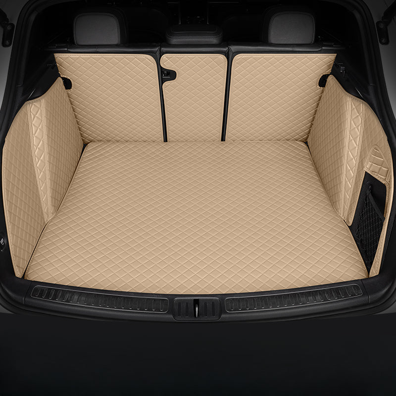 Luxury Diamond Stitching Custom Luxury Car Trunk Mat Vehicle Liners (Wraparound)