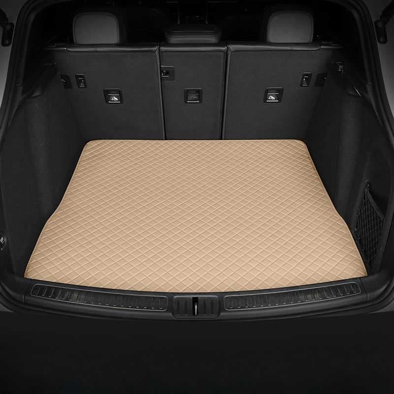Luxury Diamond Stitching Custom Luxury Car Trunk Mat Vehicle Liners (Trunk Floor)