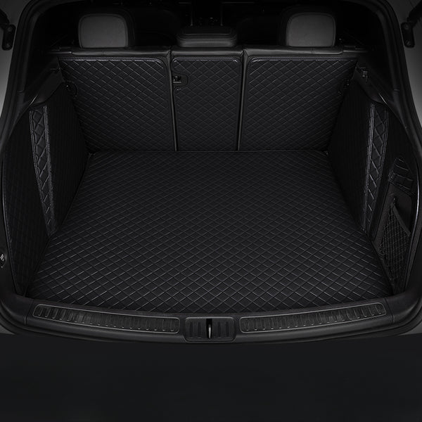 Luxury Diamond Stitching Custom Luxury Car Trunk Mat Vehicle Liners (Wraparound)