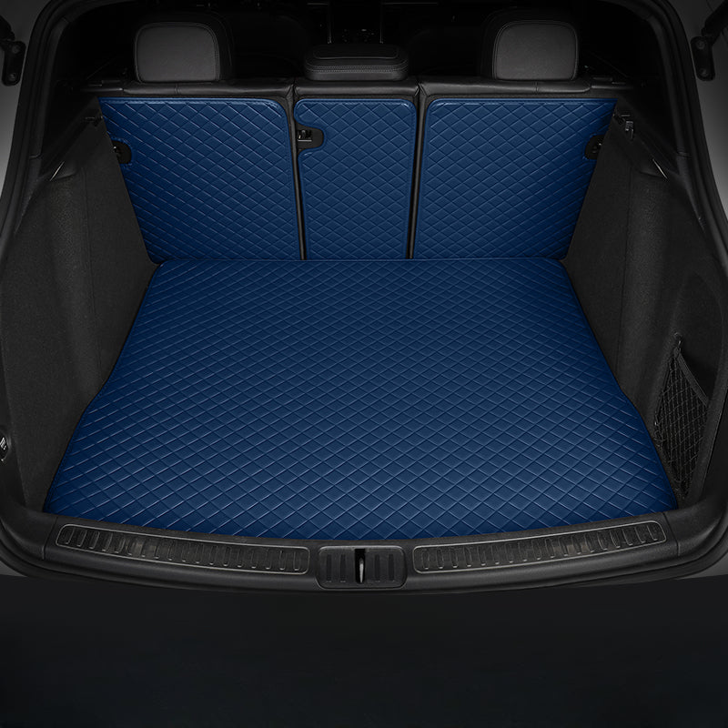 Luxury Diamond Stitching Custom Luxury Car Trunk Mat Vehicle Liners (Semi-Wraparound)