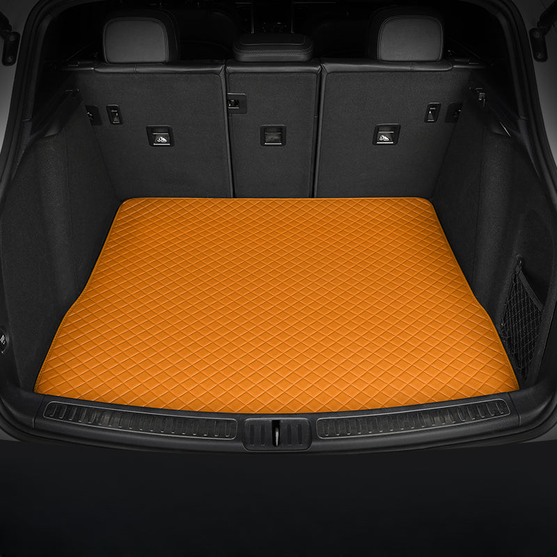 Luxury Diamond Stitching Custom Luxury Car Trunk Mat Vehicle Liners (Trunk Floor)