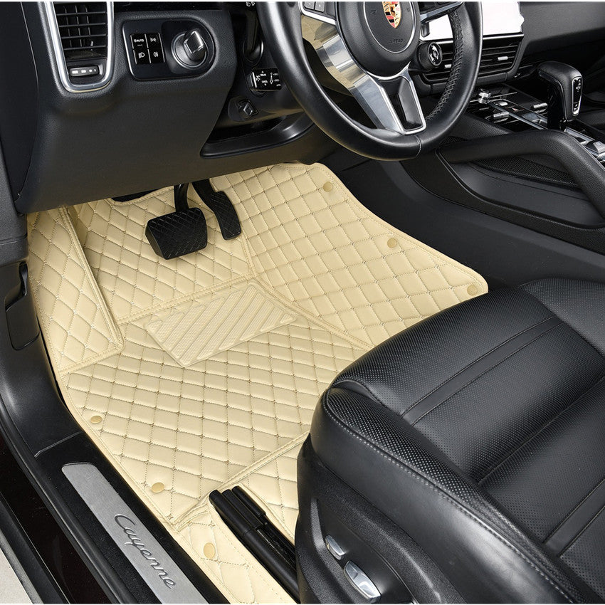 Classic Diamond Stitching Custom Luxury Car Floor Mats Vehicle Liners
