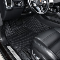 Classic Diamond Stitching Custom Luxury Car Floor Mats Vehicle Liners