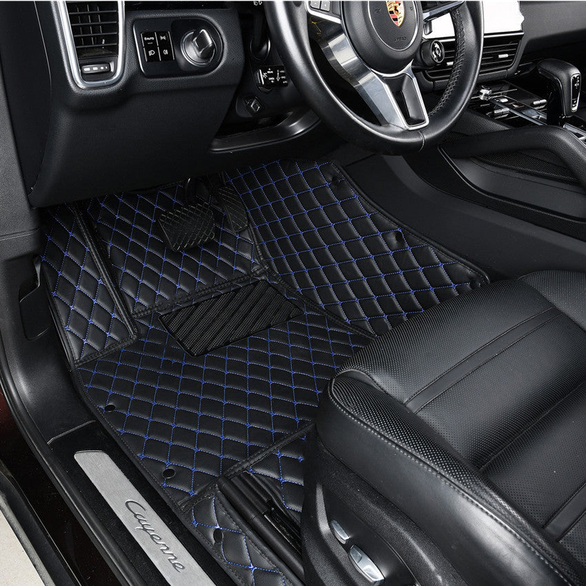 Classic Diamond Stitching Custom Luxury Car Floor Mats Vehicle Liners