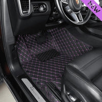Classic Diamond Stitching Custom Luxury Car Floor Mats Vehicle Liners