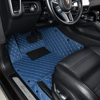 Classic Diamond Stitching Custom Luxury Car Floor Mats Vehicle Liners