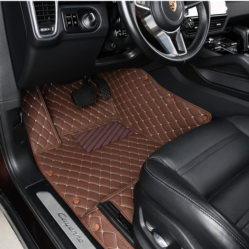 Classic Diamond Stitching Custom Luxury Car Floor Mats Vehicle Liners