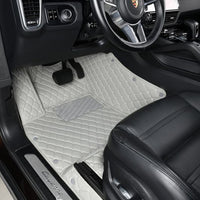Classic Diamond Stitching Custom Luxury Car Floor Mats Vehicle Liners