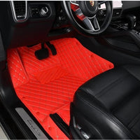 Classic Diamond Stitching Custom Luxury Car Floor Mats Vehicle Liners
