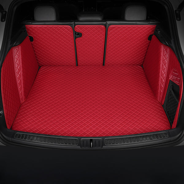 Luxury Diamond Stitching Custom Luxury Car Trunk Mat Vehicle Liners (Wraparound)
